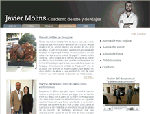 Tablet Screenshot of javiermolins.com